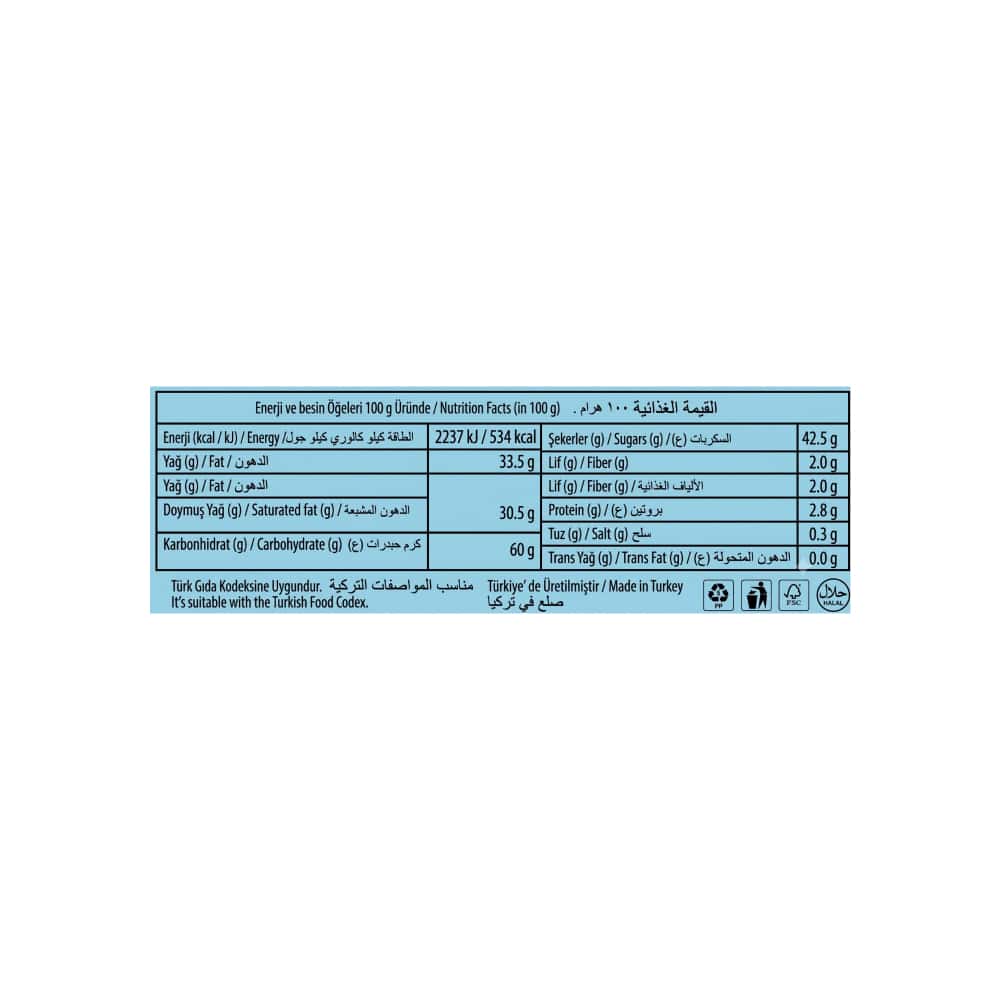 Barrita de chocolate rellena de crema de galletas Biskotti Tago (40 g 1.41 oz) - Miniatura 3