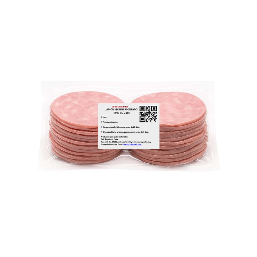 Jamón Vicking lasqueado Cuba Embutidos (907 g / 2 lb) - Miniatura 1