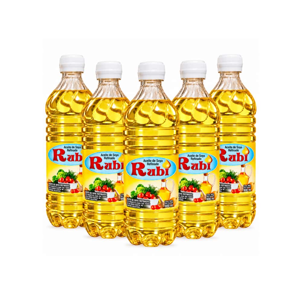 Aceite de soya refinado Rubi (5 x 900 ml) - Miniatura 1