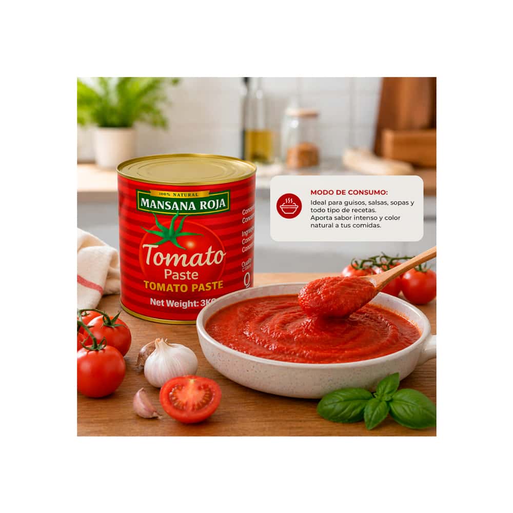 Pasta de tomate Mansana Roja (3 kg / 6.6 lb) - Miniatura 4