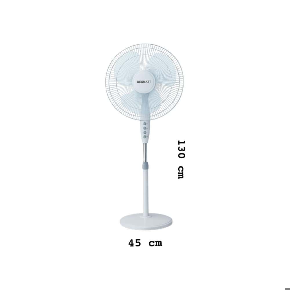 Ventilador de pedestal color blanco Desmatt SEF-1614 - Miniatura 2