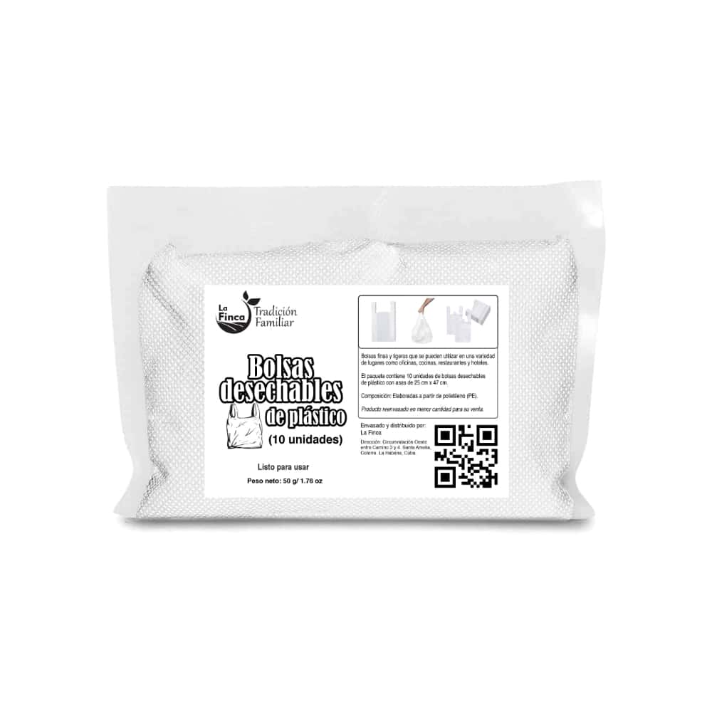 Bolsas desechables de plástico La Finca (10 U) - Miniatura 3