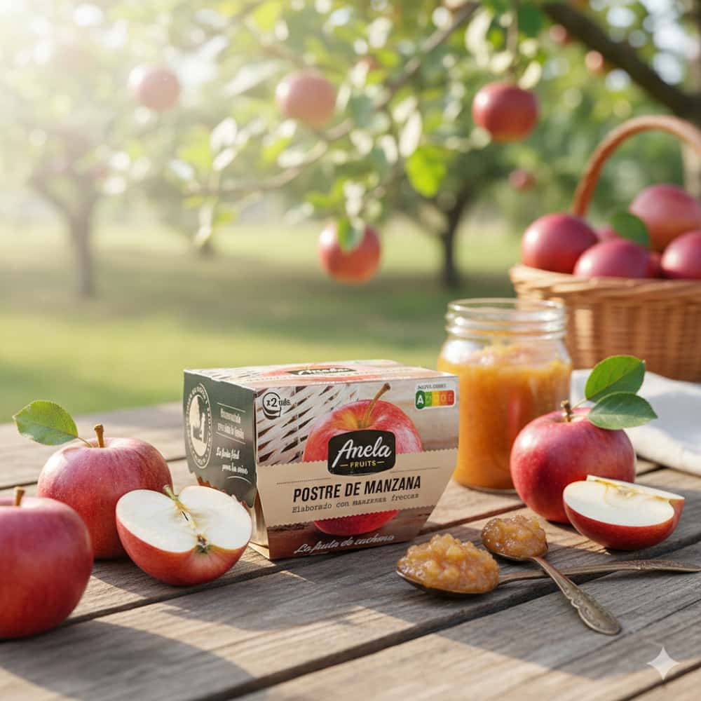 Postre - compota - de manzana Anela Fruits (2 x 200 g / 7.05 oz) - Miniatura 4