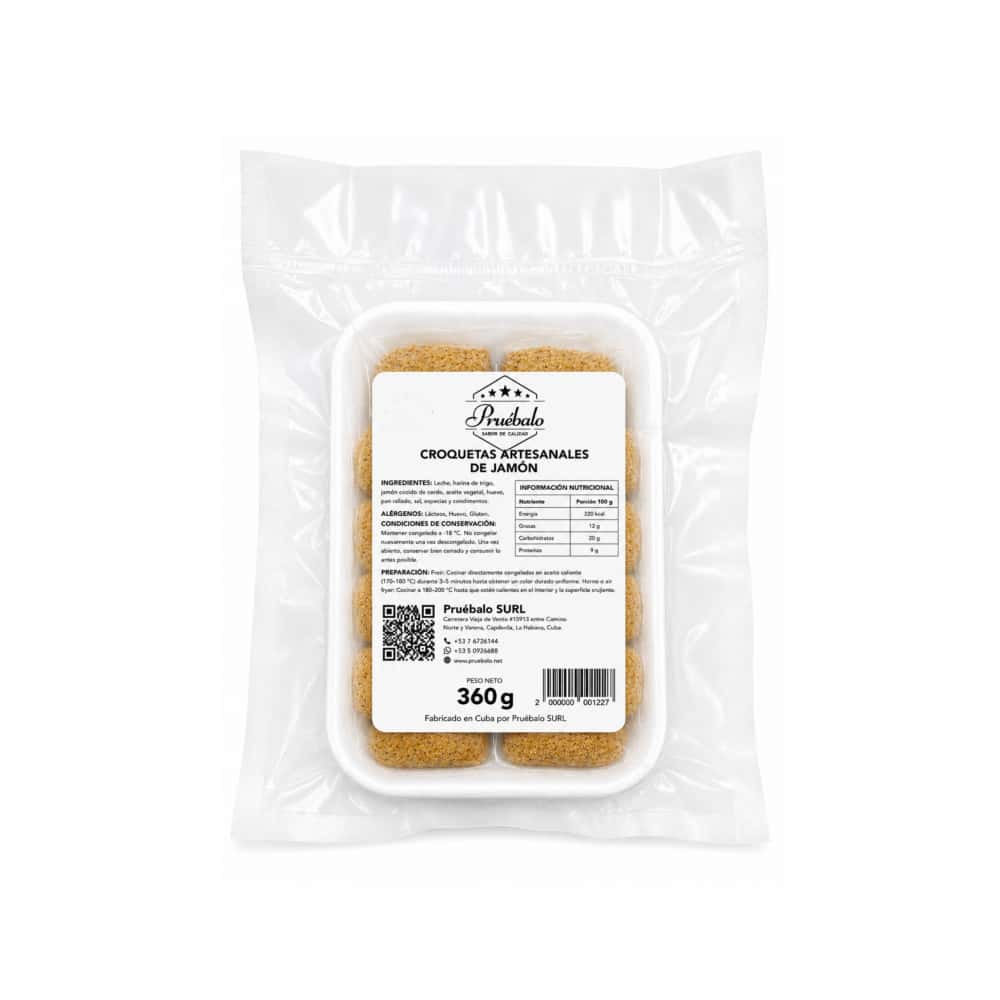 Croquetas artesanales de jamón Pruébalo (360 g / 12.7 oz) - Miniatura 2