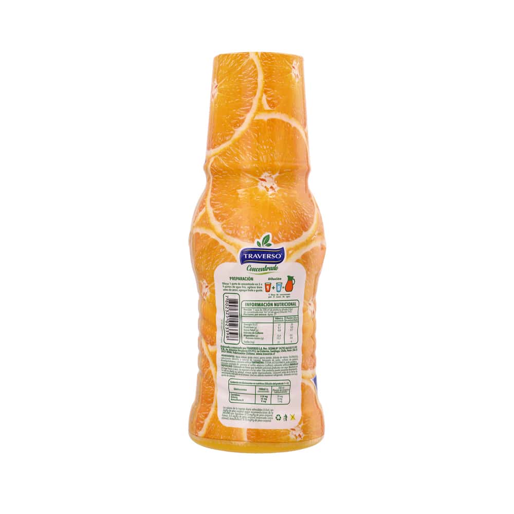 Jugo concentrado sabor naranja Traverso (900 ml) - Miniatura 2