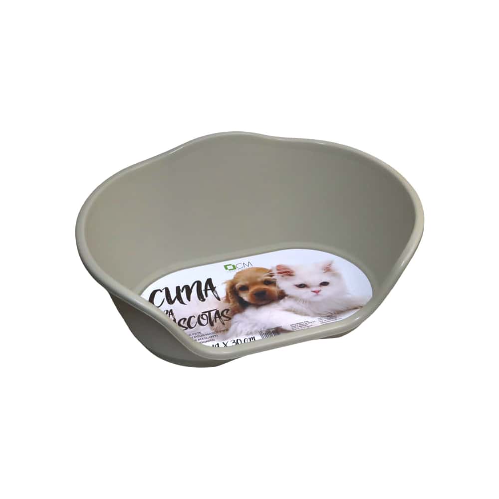 Cuna de plástico color beige para mascotas de 65 cm x 41 cm Casa y Menaje - Miniatura 3