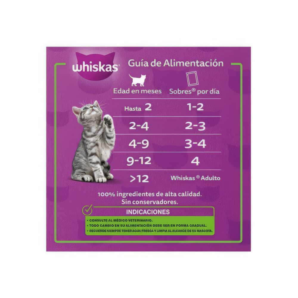 Comida para gaticos de 2 a 12 meses soufflé de res Whiskas (85 g / 2.99 oz) - Miniatura 5
