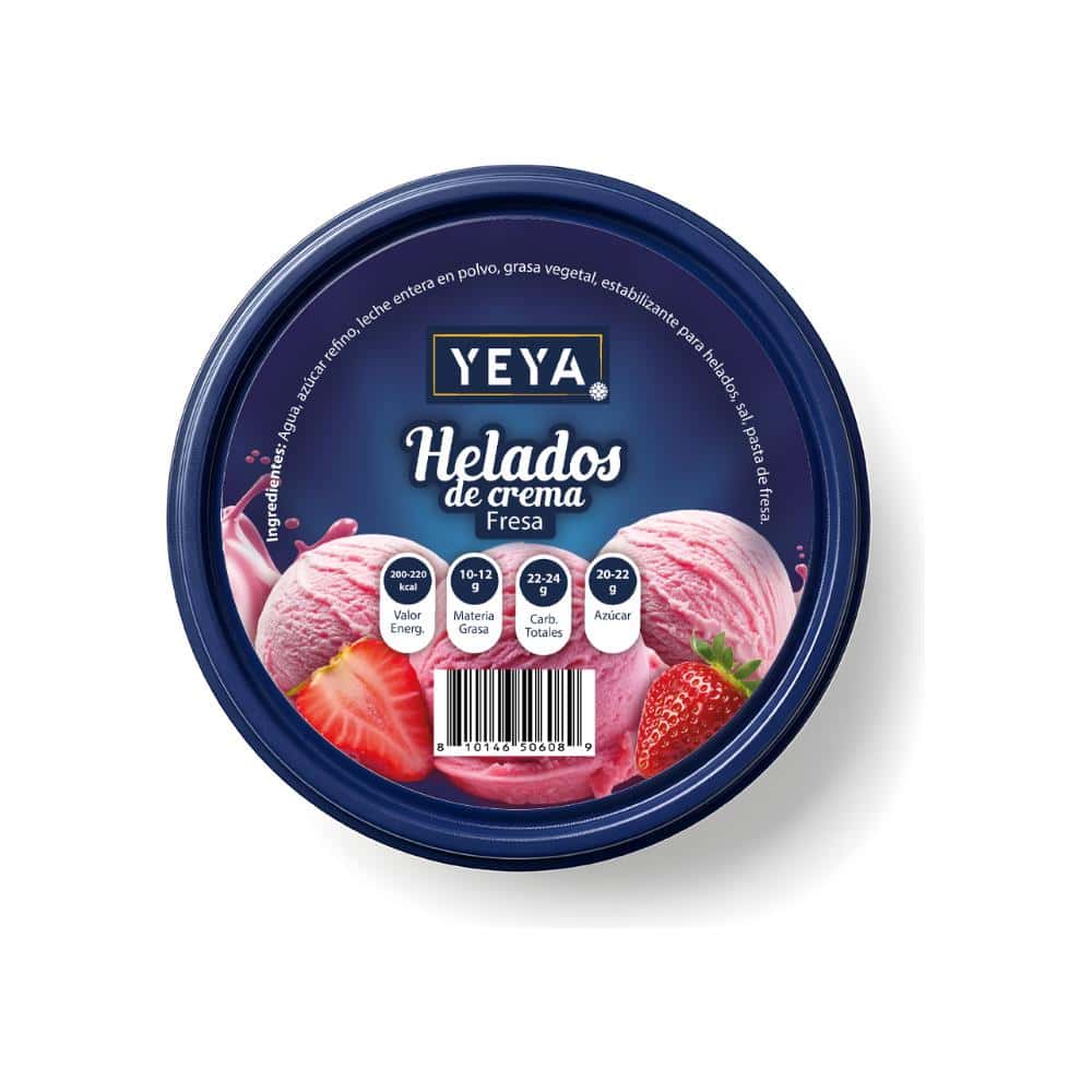 Helado de crema sabor a fresa (1 L) - Miniatura 3