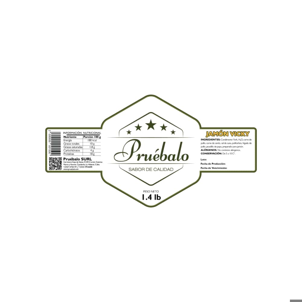Jamón Vicky Pruébalo (635 g / 1.4 lb) - Miniatura 2