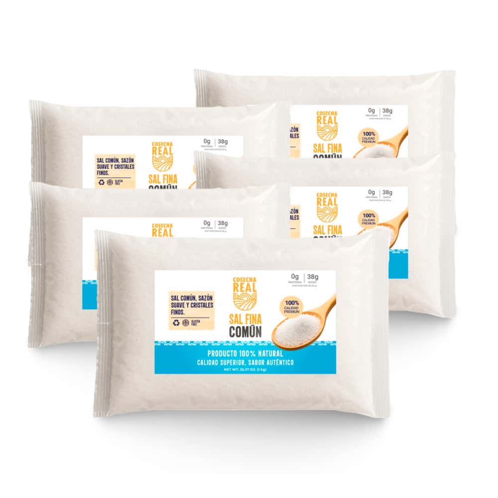 Sal fina común Cosecha Real (5 x 1 kg / 2.2 lb) - Miniatura 1