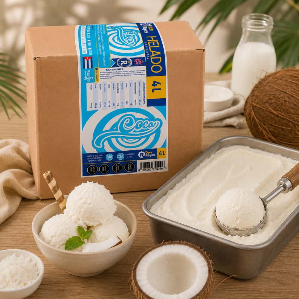 Helado artesanal sabor coco Don Reyes (4 L) - Miniatura 5