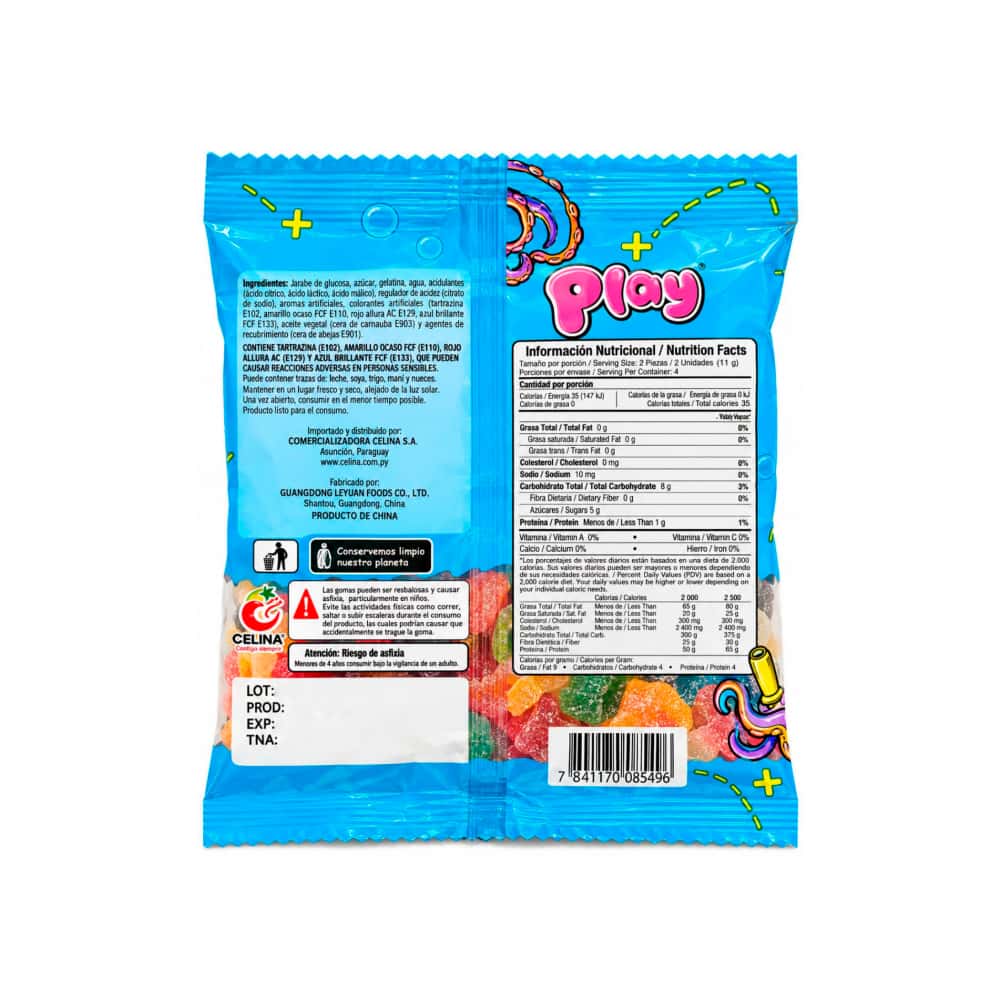 Gomitas de gelatina con forma de pulpo Play (45 g / 1.59 oz) - Miniatura 2