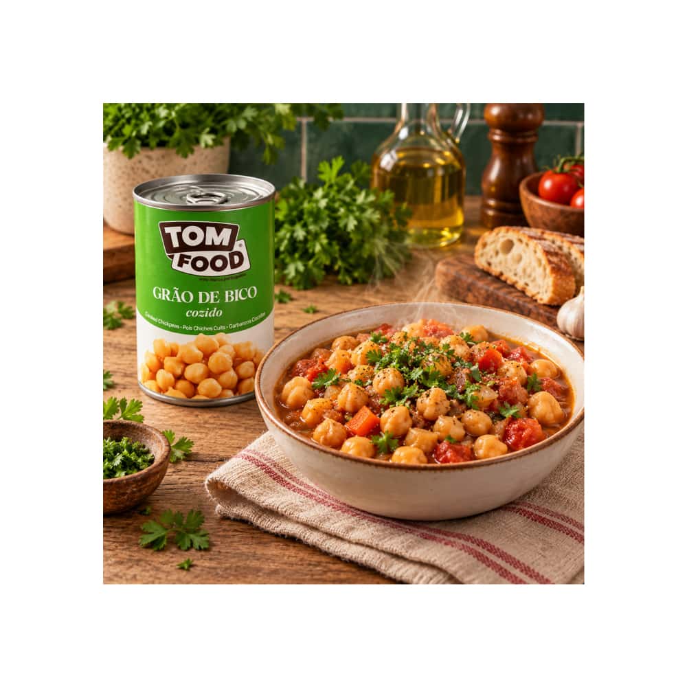 Garbanzos cocidos Tom Food (12 x 425 g / 15 oz) - Miniatura 5