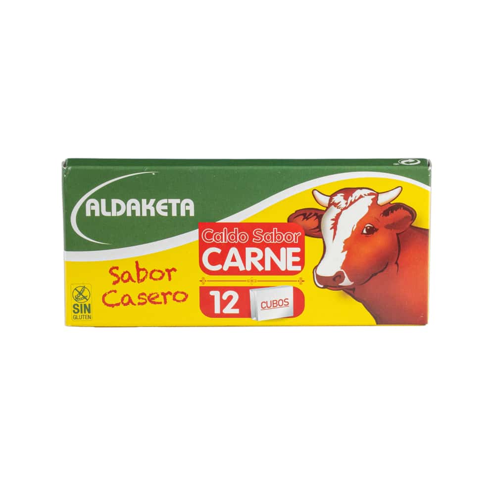 Caja de 12 cubos de caldo sabor carne Aldaketa (120 g / 4.23 oz) - Miniatura 3