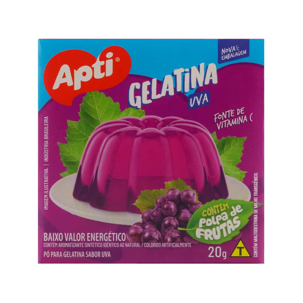 Gelatina sabor uva Apti (20 g / 0.7 oz) - Miniatura 2