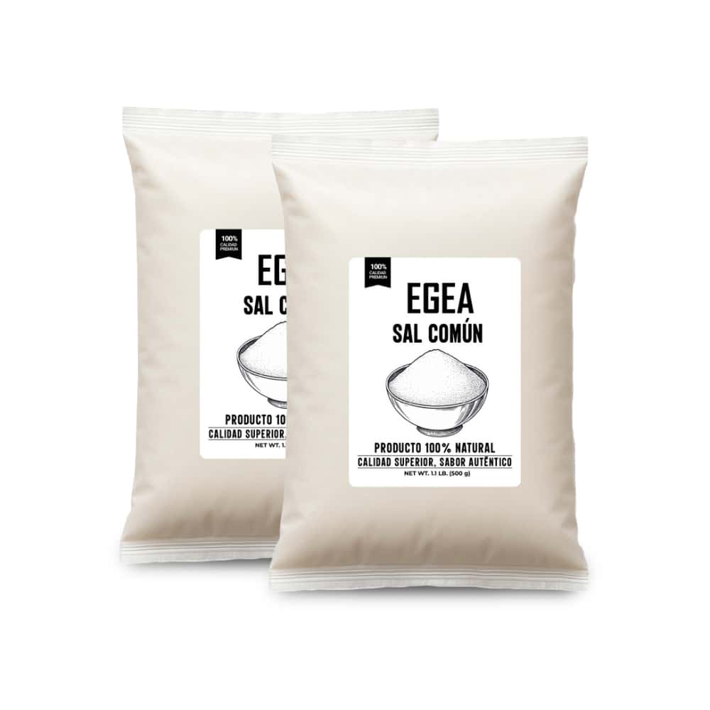 Sal común EGEA (2 x 500 g / 1.1 lb) - Miniatura 1