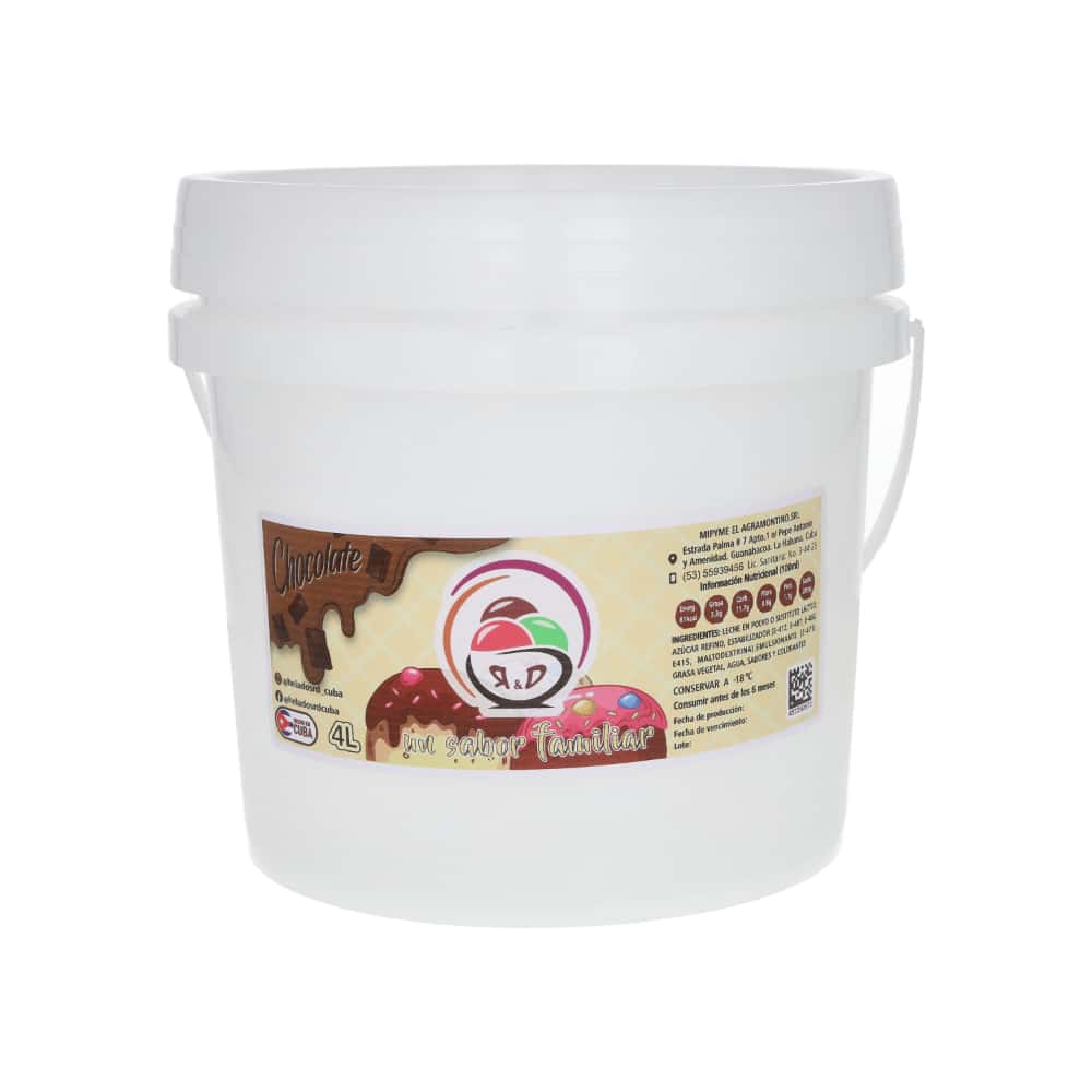 Helado sabor chocolate R&D (4 L) - Miniatura 1