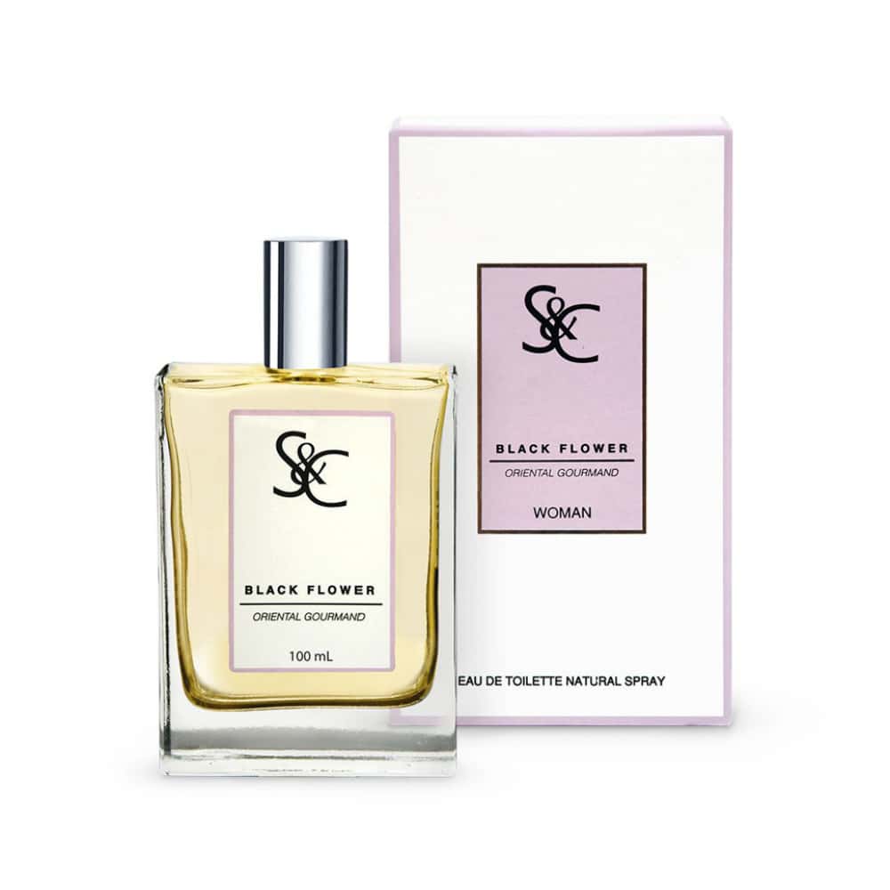 Eau de toilette para mujeres Black Flower S&C (100 ml) - Miniatura 1