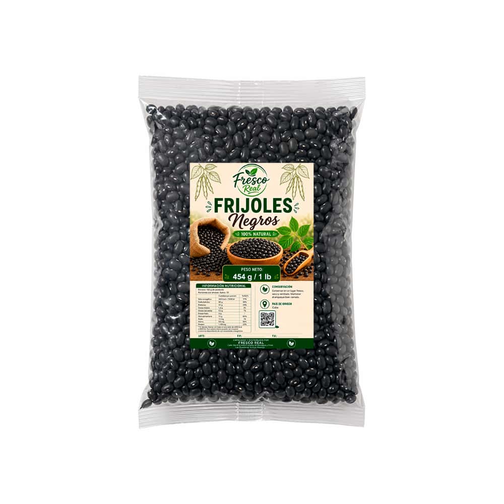 Frijoles negros Fresco Real (454 g / 1 lb) - Miniatura 1