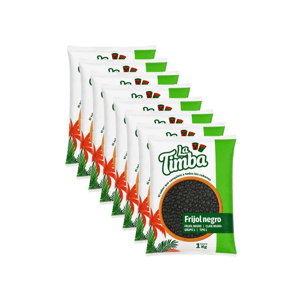 Frijoles negros La Timba (8 x 1 kg / 2.2 lb) - Miniatura 1