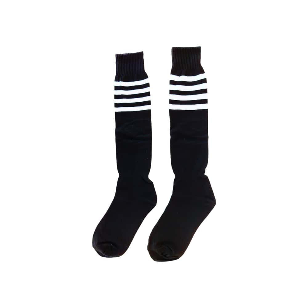 Par de medias de fútbol color negro Roca (Talla 10 - 13) - Miniatura 1