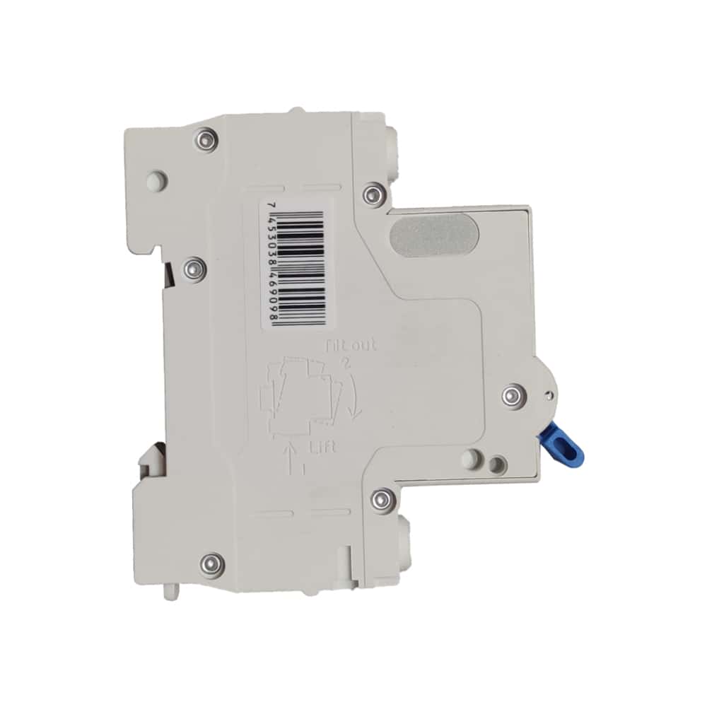 Interruptor termomagnético tipo europeo. Breaker de 63 A 1 polo Troen - Miniatura 3