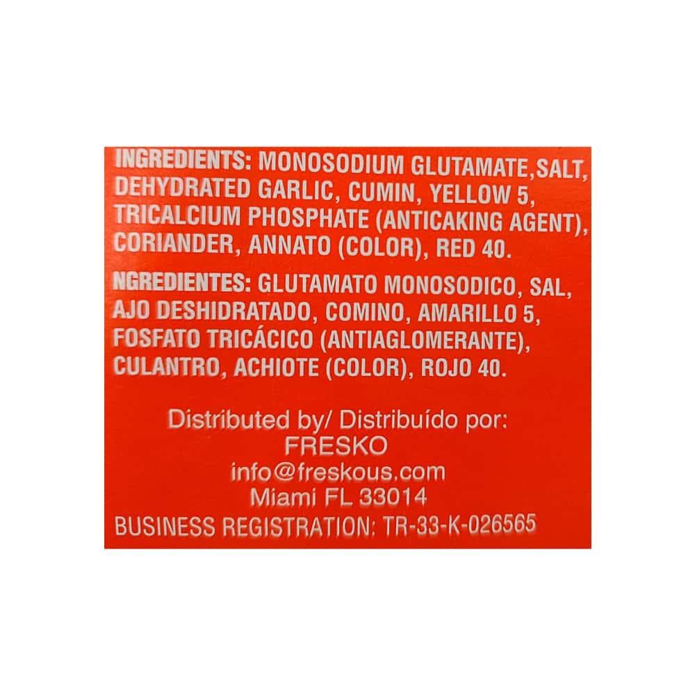 Sazón con culantro y achiote Fresko (180 g / 6.34 oz) - Miniatura 3