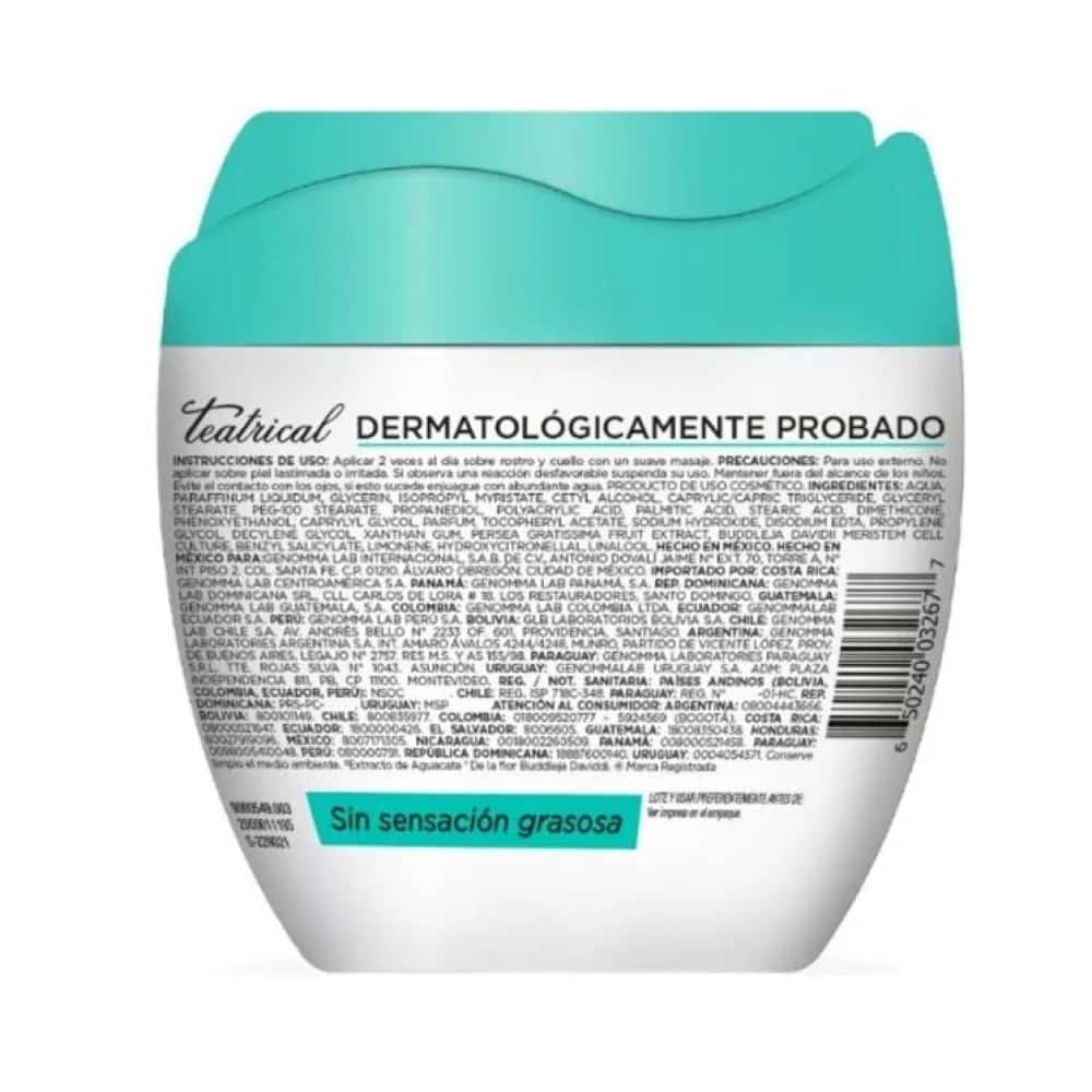 Crema facial humectante con células madre y aguacate Teatrical (100 g / 3.53 oz) - Miniatura 3