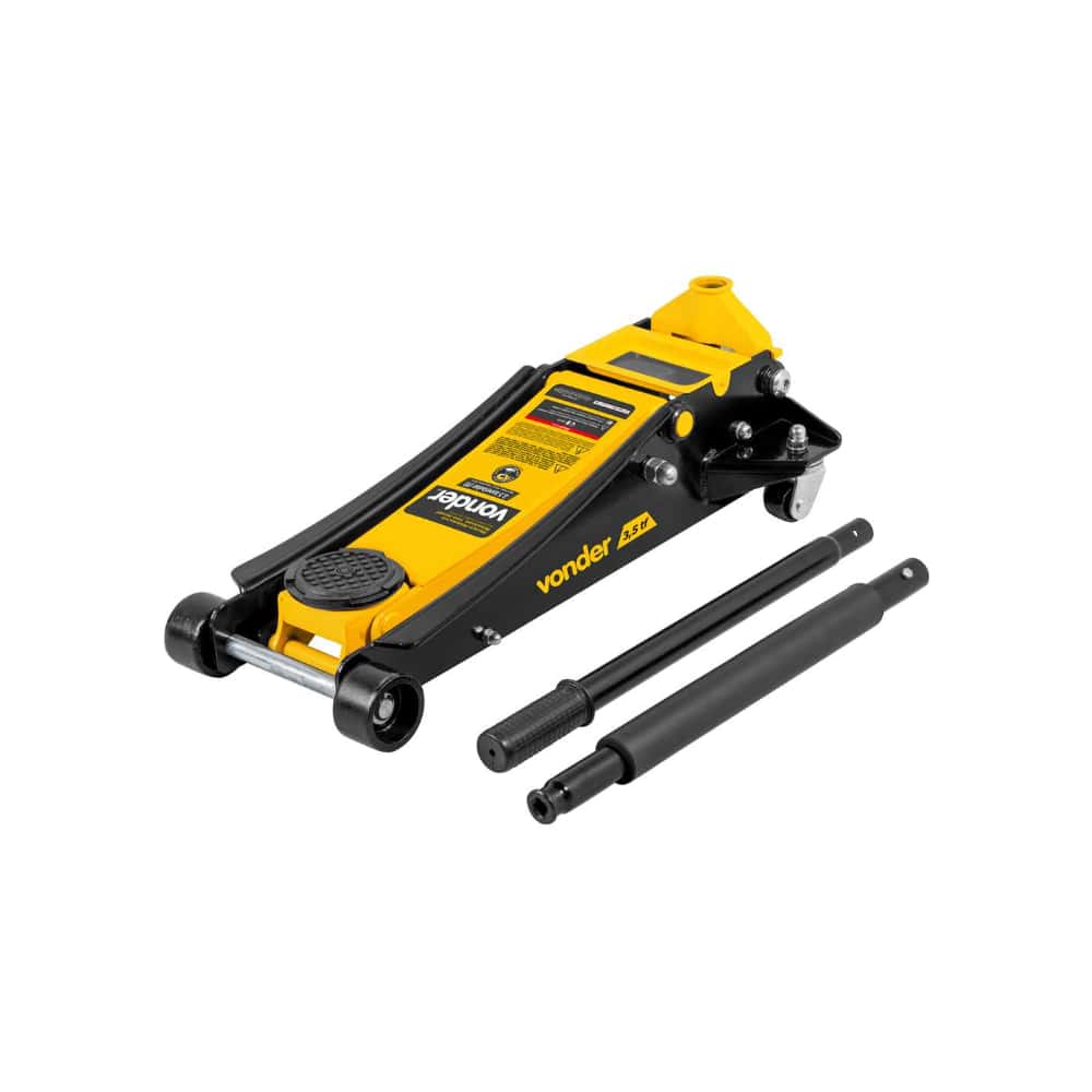 Gato hidráulico tipo jacaré reforzado con pistón doble 3.5 T Vonder - Miniatura 3