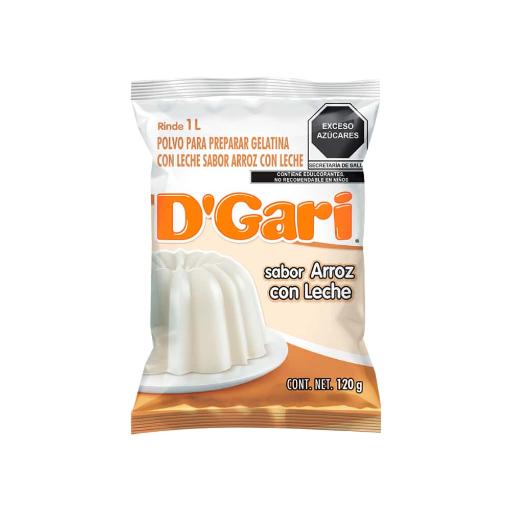 Gelatina de sabor arroz con leche D'Gari (120 g / 4.23 oz) - Miniatura 3