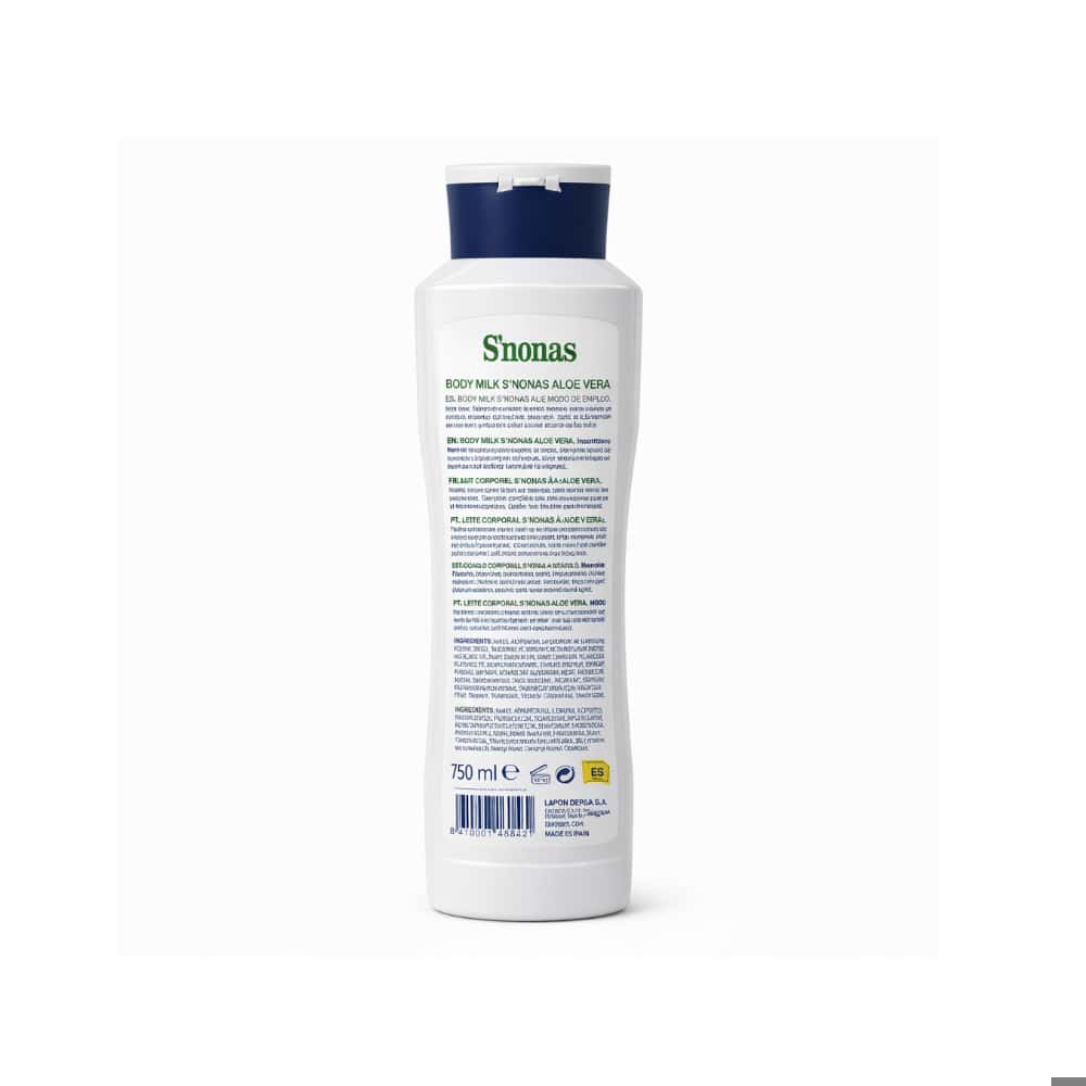 Crema corporal aloe vera S'nonas (750 ml) - Miniatura 2