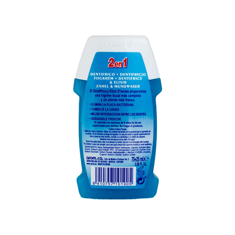 Pasta dental sabor a menta S'Nonas (100 ml / 3.38 fl.oz) - Miniatura 2