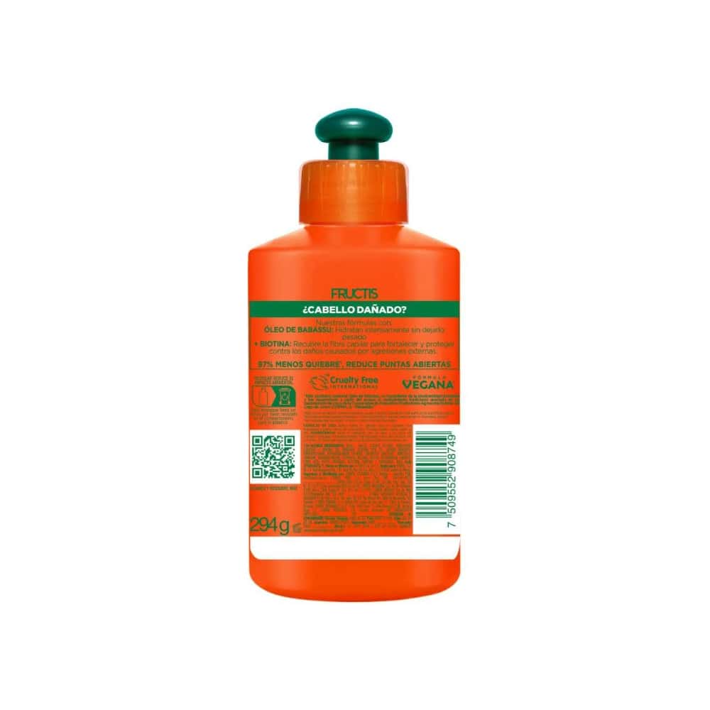 Crema para peinar Borrador de Daño Garnier Fructis (300 ml) - Miniatura 2
