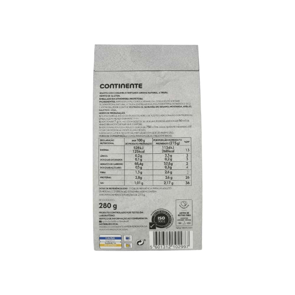 Risotto con trufa y setas shiitake Continente Selección (280 g / 9.9 oz) - Miniatura 2
