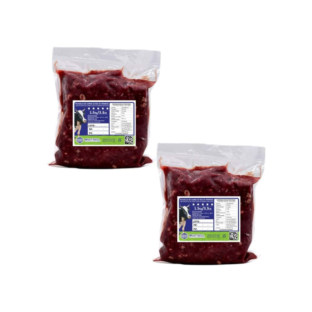 Picadillo de carne de res de primera Multisell (2 X 1.50 kg / 3.3 lb) - Miniatura 1