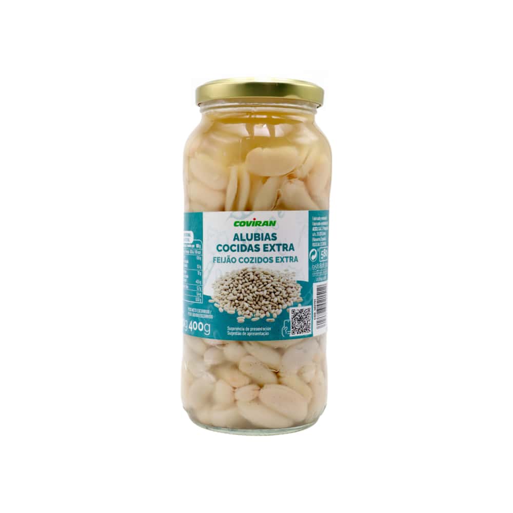 Alubias blancas cocidas extra Coviran (400 g / 14.11 oz) - Miniatura 1