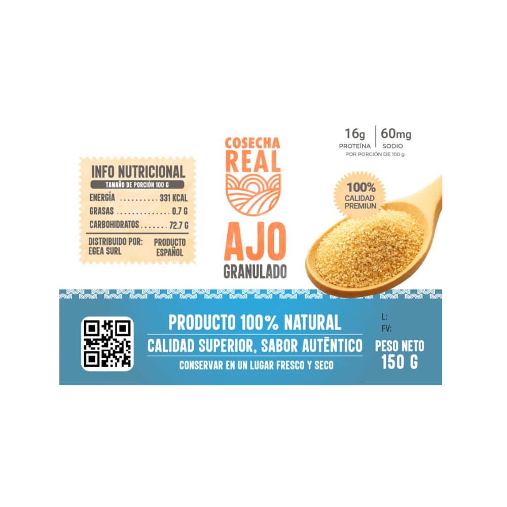 Ajo granulado Cosecha Real (150 g / 5.29 oz) - Miniatura 3