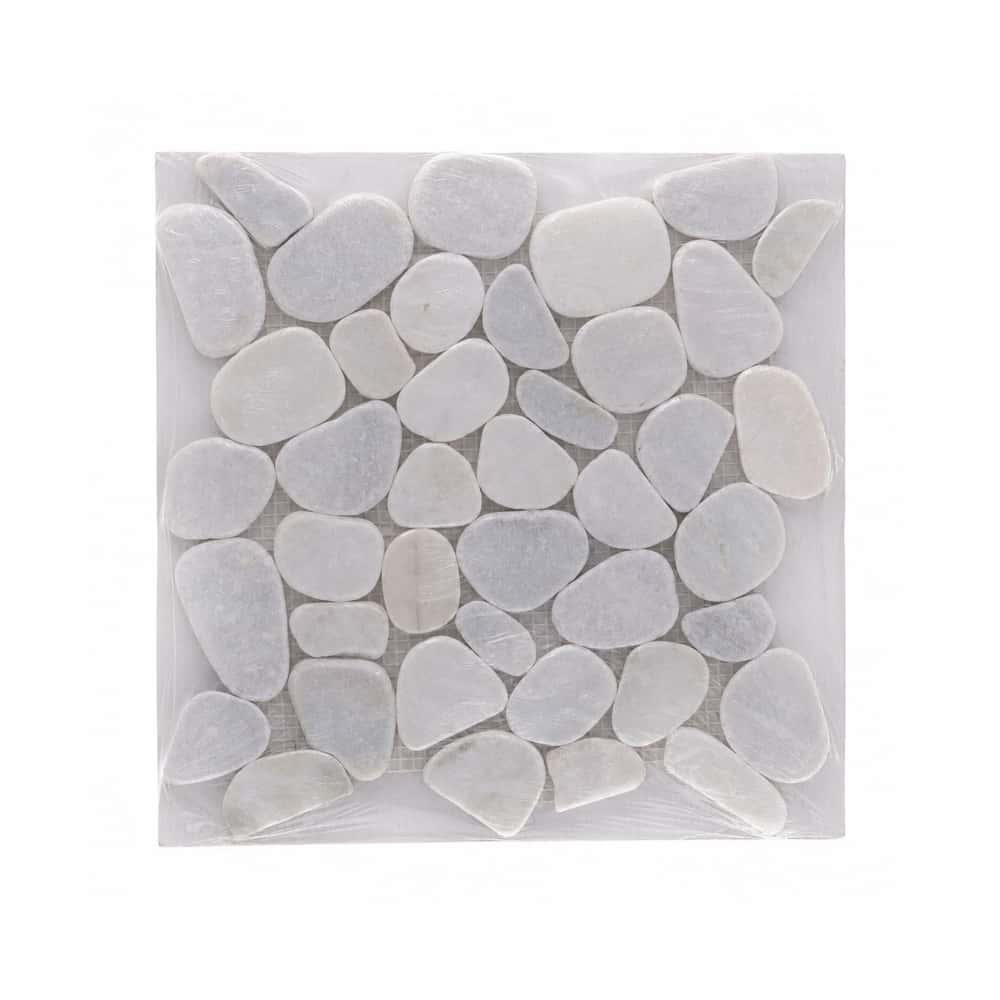 Caja de losas - Mosaico Glacier White 27 x 27 cm – piedra natural Zeric (10 U) - Miniatura 1