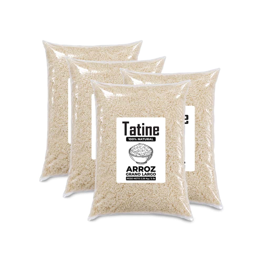 Arroz de grano largo Tatine (4 x 2.26 kg / 5 lb) - Miniatura 1