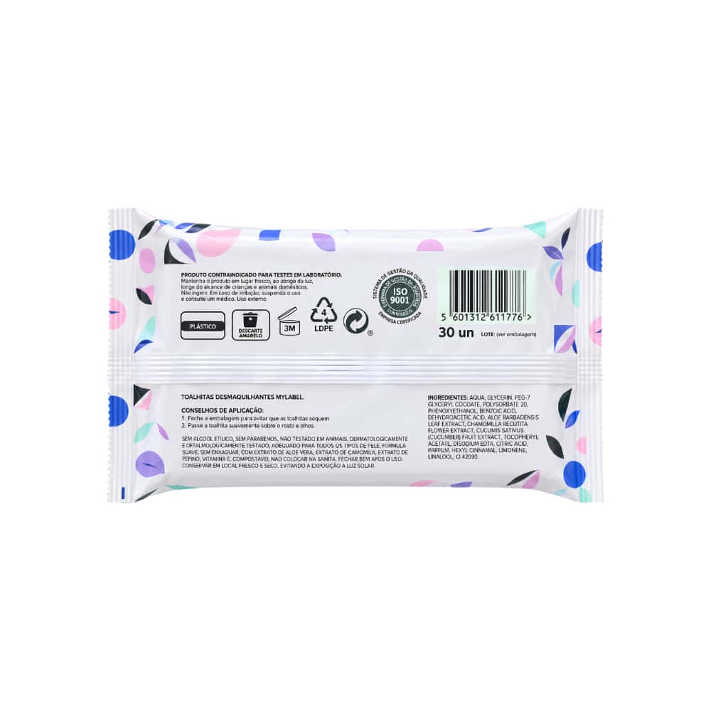 Toallitas desmaquillantes MYLABEL (30 U) - Miniatura 2