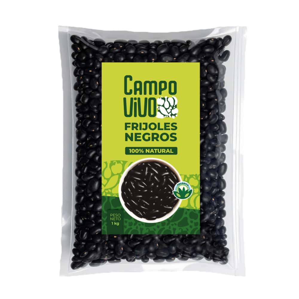 Frijoles negros Campo Vivo (1 kg / 2.2 lb) - Miniatura 1
