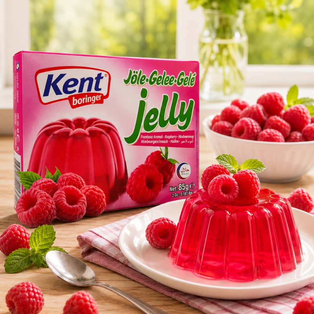 Gelatina sabor a frambuesa Kent boringer (85 g / 3 oz) - Miniatura 4