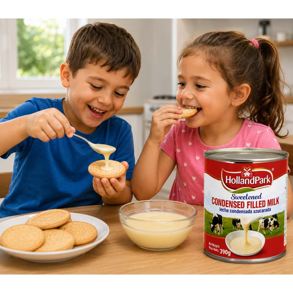 Leche condensada azucarada HollandPark (390 g / 14 oz) - Miniatura 5