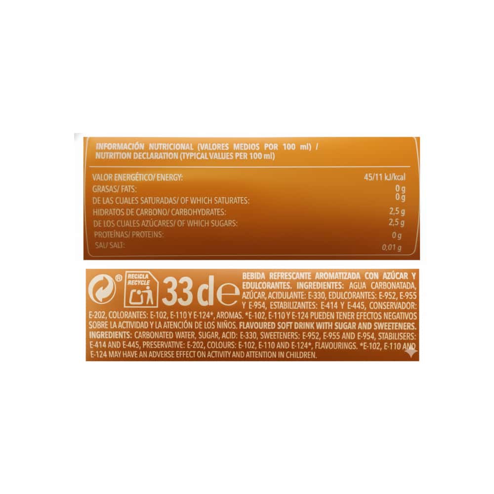 Refresco gaseado sabor naranja Max Booms Boom (330 ml) - Miniatura 3