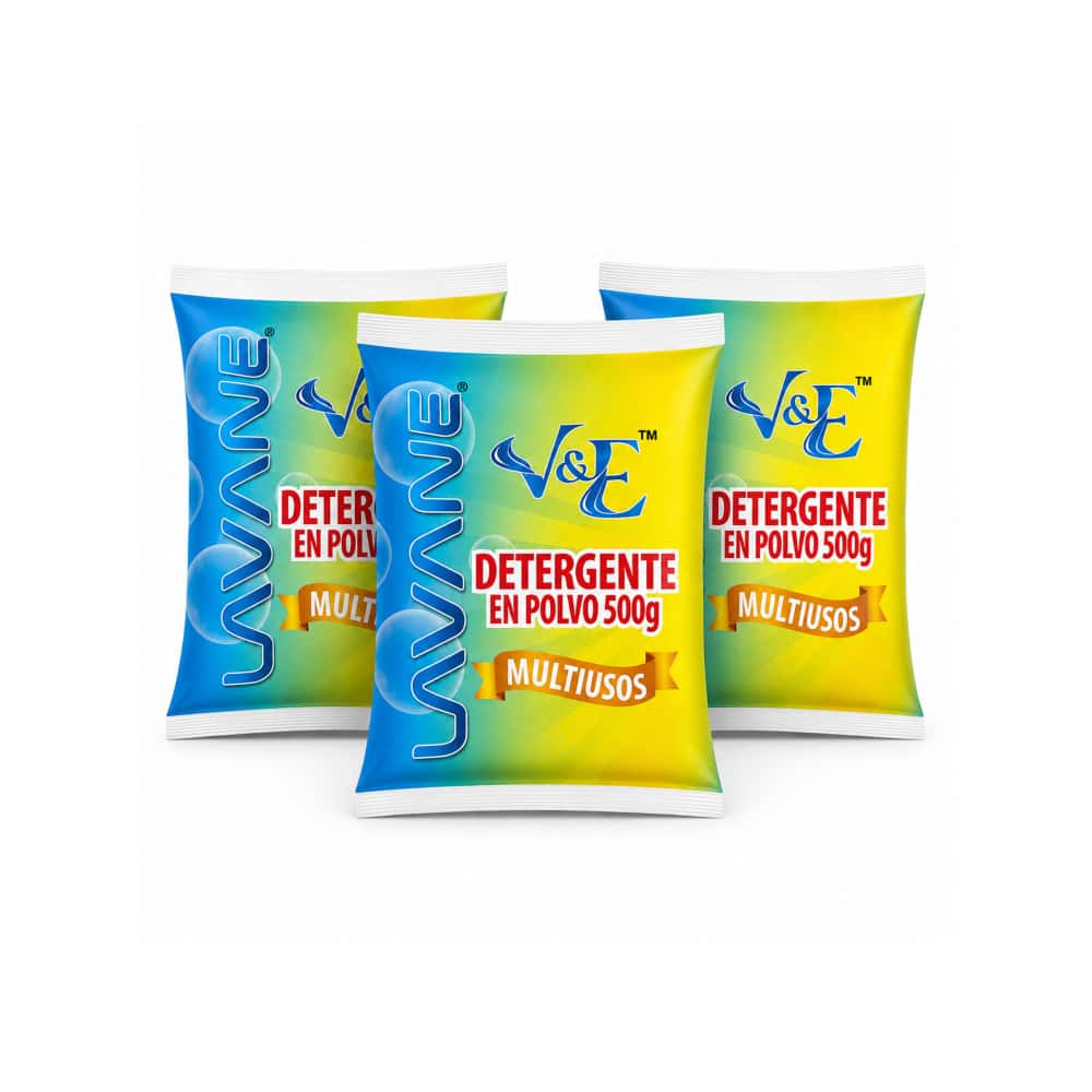 Detergente en polvo multiuso con aroma floral Lavane (3 x 500 g / 1.1 lb) - Miniatura 1