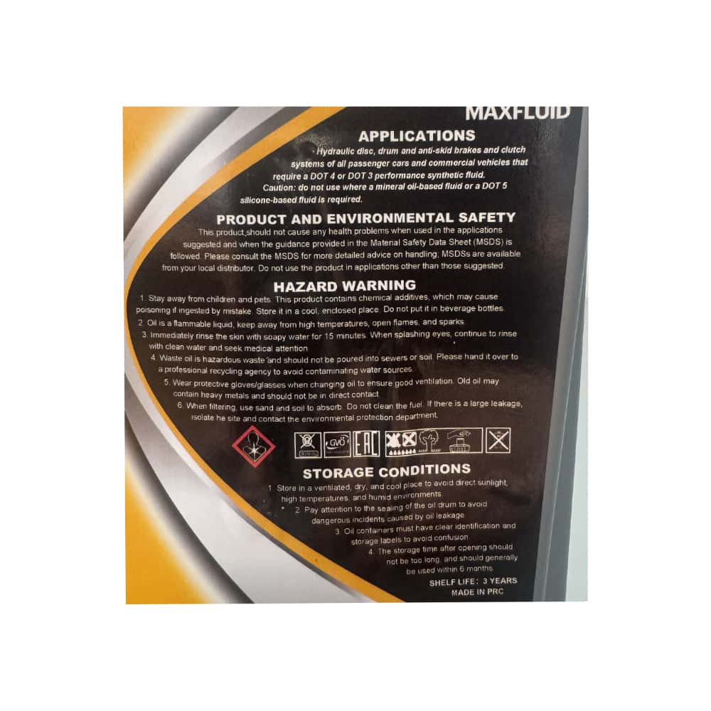 Líquido de frenos sintético Dot 4 Maxfluid (1 L) - Miniatura 3