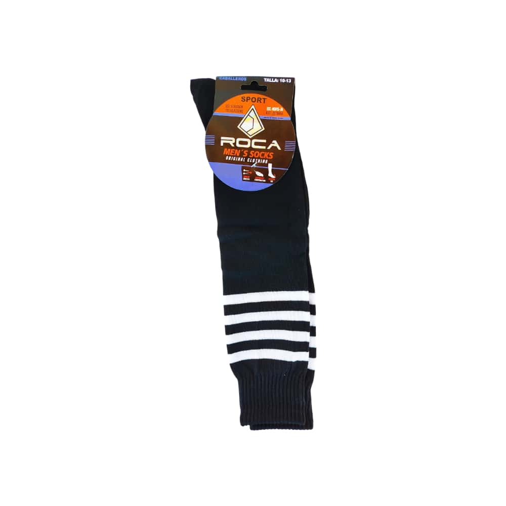 Par de medias de fútbol color negro Roca (Talla 10 - 13) - Miniatura 2