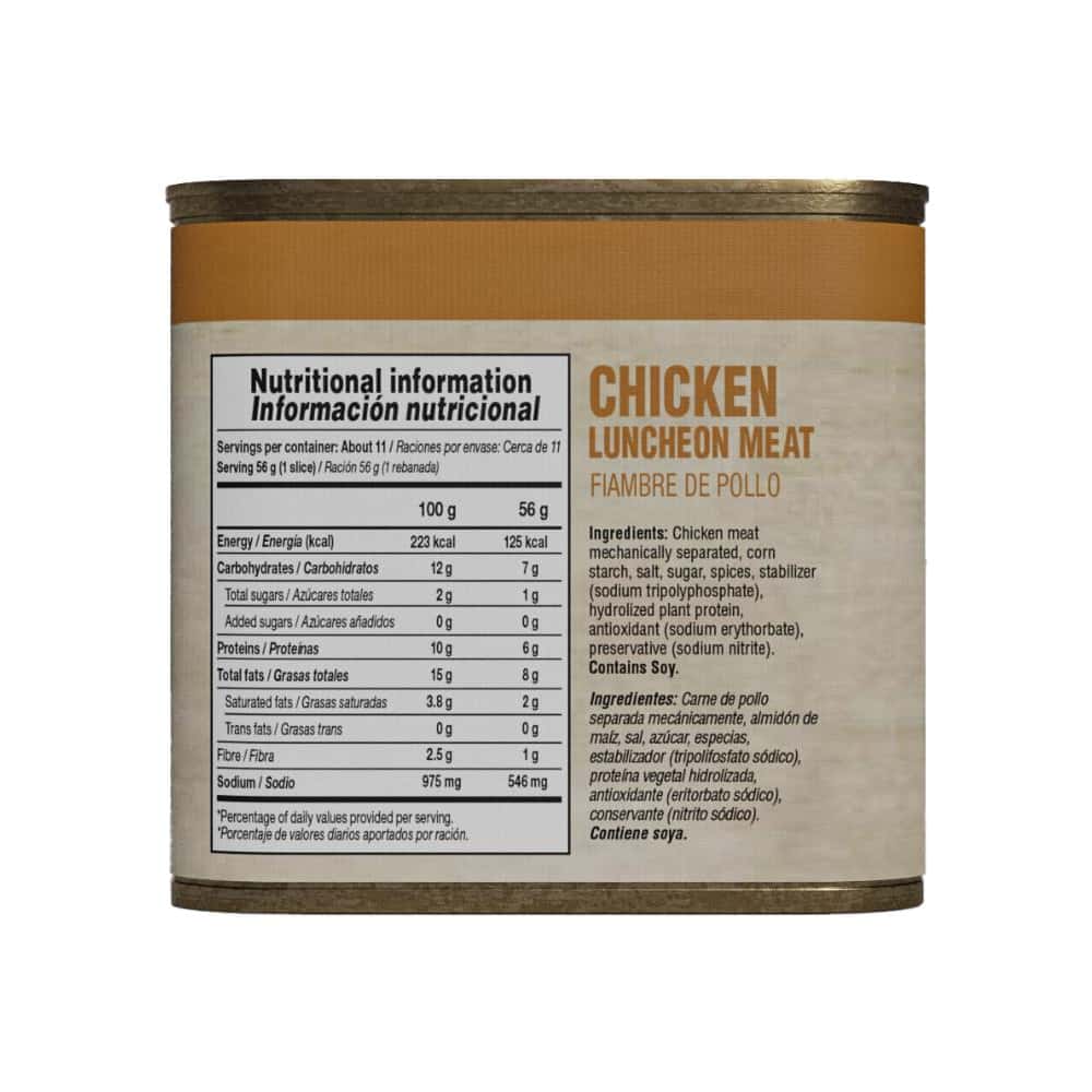 Fiambre -spam- de pollo YEYA (24 x 320 g) - Miniatura 3