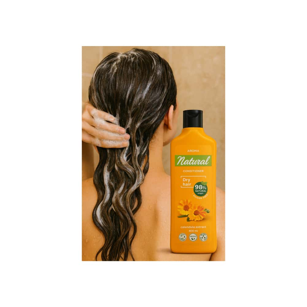 Acondicionador para cabello seco con extracto de caléndula Aroma Natural (400 ml) - Miniatura 4