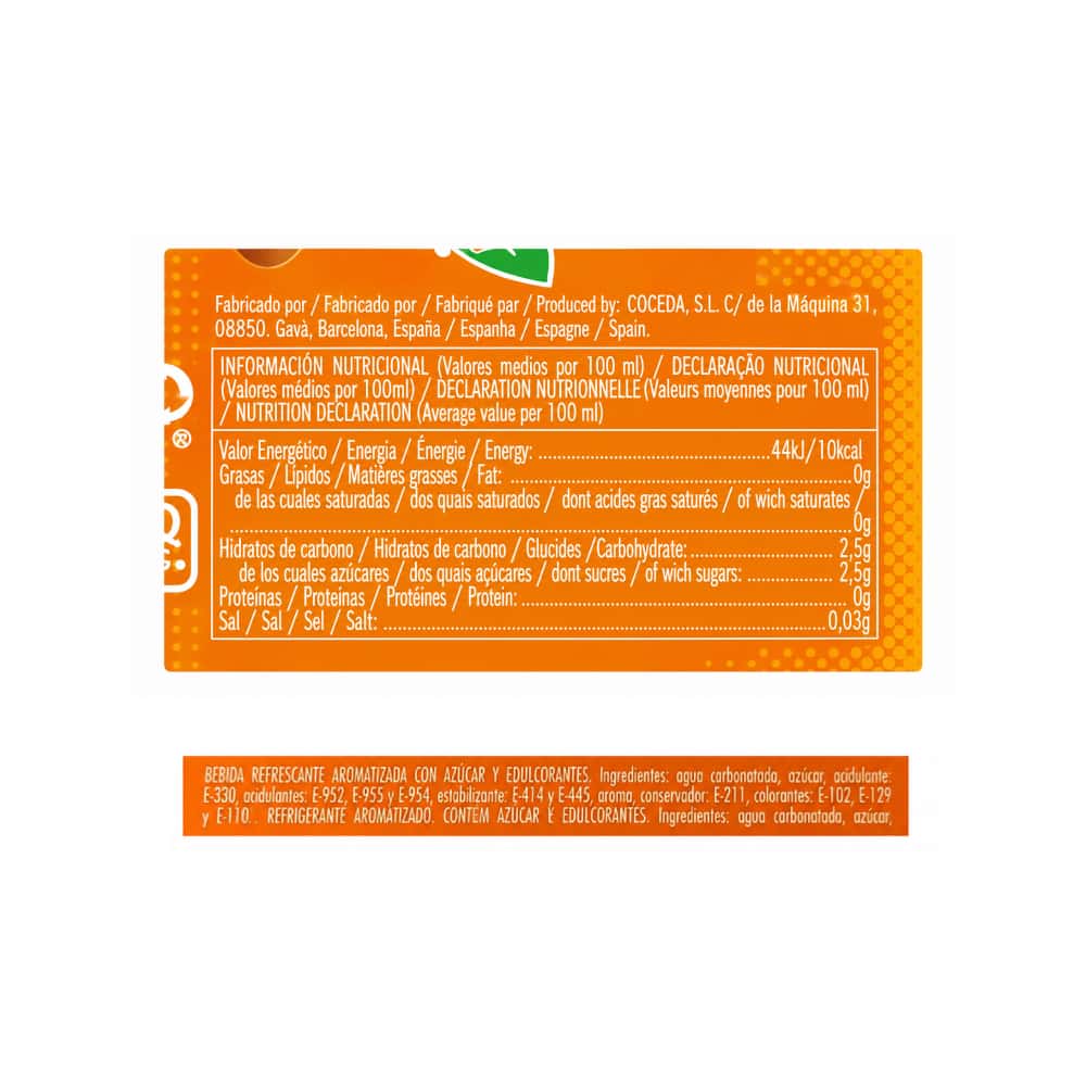 Refresco gaseado de naranja Cintra (330 ml) - Miniatura 5